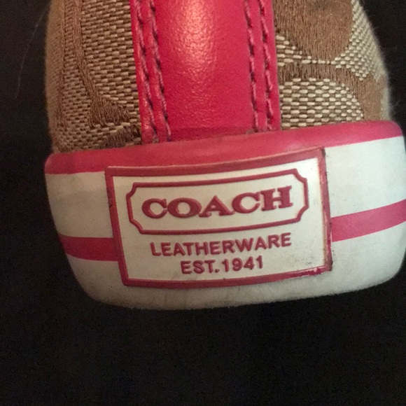 Coach vintage booties High-Top Converse Shoes.Beautiful condition.Smoke free Hom - Picture 6 of 10